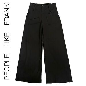 PEOPLE LIKE FRANK Black Wide-Leg High Waist Pants Size 2